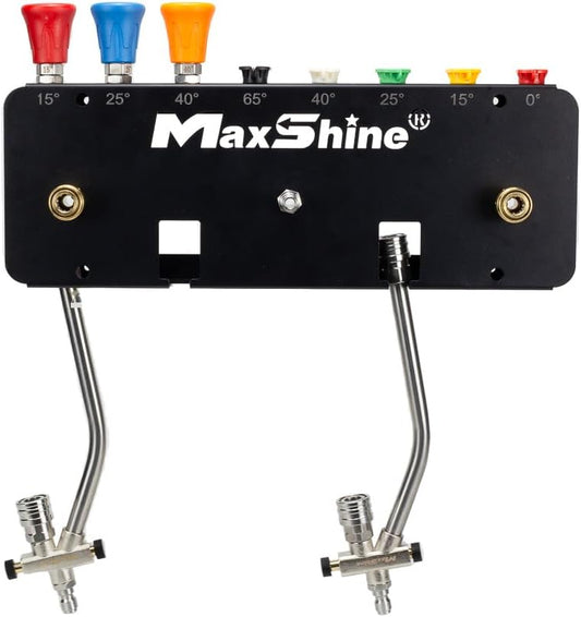 Maxshine Universal Foam Cannon Holder – Compatible with 1/4" Quick Connect – Wall-Mounted Organizer for Garage & Mobile Detailing – Holds Foam Cannons & Accessories – Metal Rack