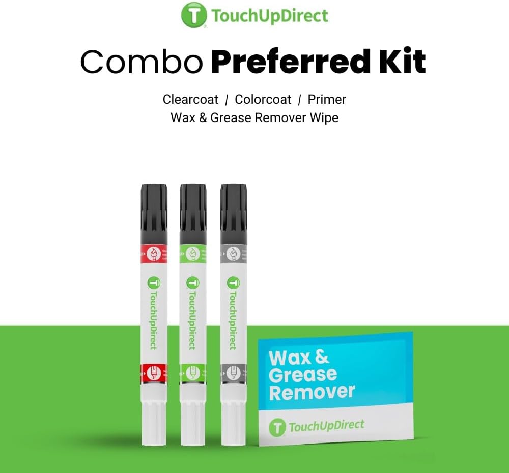 TouchUpDirect 1H5 Cement/Cement Gray Metallic for Toyota Exact Match Touch Up Paint Combo - Preferred Package