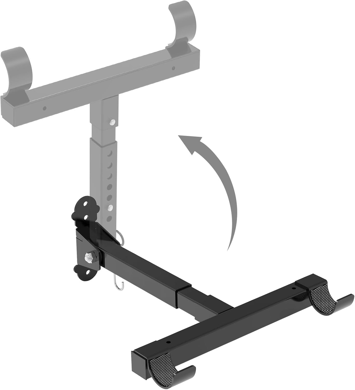 Bike Wall Mount,Horizontal Bicycle Indoor Storage Rack Foldable and Extendable Garage Bike Hanger for Road, Mountain and Hybrid Bikes