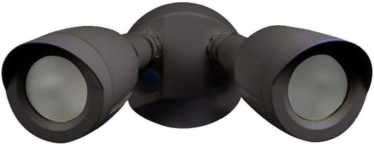 Ciata Flood Lights Outdoor, 20-Watt LED Bullet Head Security Flood Lights, Dual Head, RoHS and FCC Complaint, IP65 Rated, 1900 Lumens, 2KV Surge Protection, Die-Cast Aluminum in Bronze Finish – 4000K