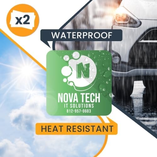 Magnet Me Up Customizable and Personalized Automotive Magnet Decals (12" Square)