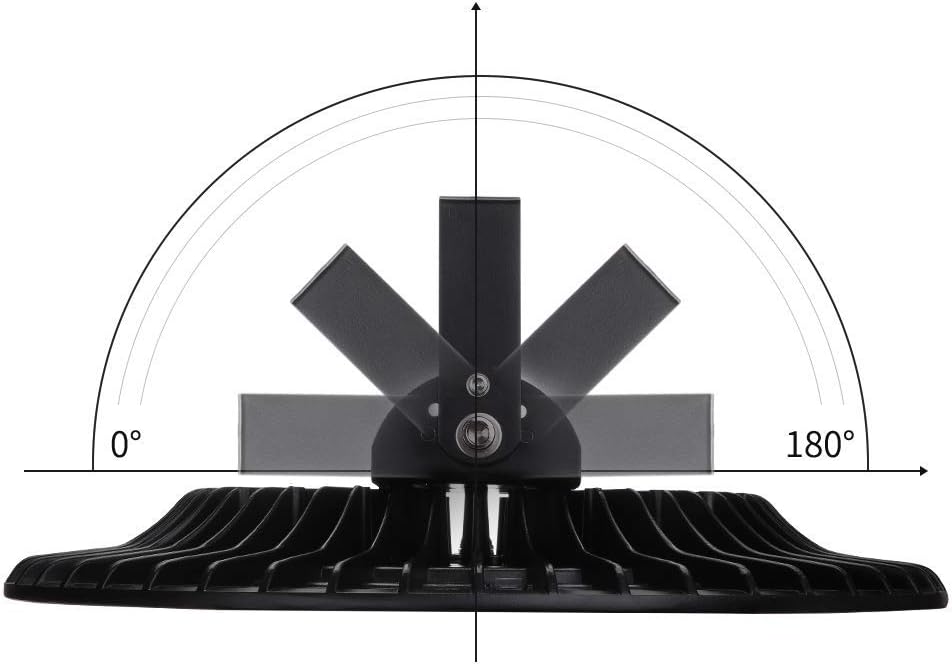 Viugreum 5 PACK 500W UFO LED High Bay Light, 50000LM 6500K Daylight White LED Warehouse Lighting, IP65 Waterproof Commercial Bay Lighting for Garage Barn Workshop Wet Location