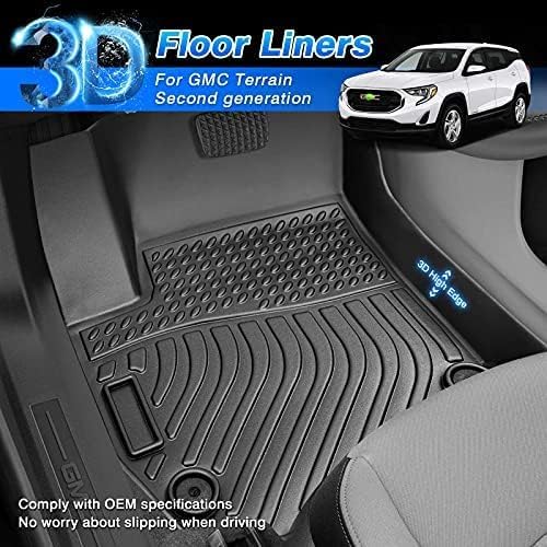 Cartist Floor Mats Fit for Chevy Chevrolet Equinox/GMC Terrain 2018-2024 (Not for EV), All Weather Car Floor Mats for Equinox Accessories, Waterproof Heavy Duty