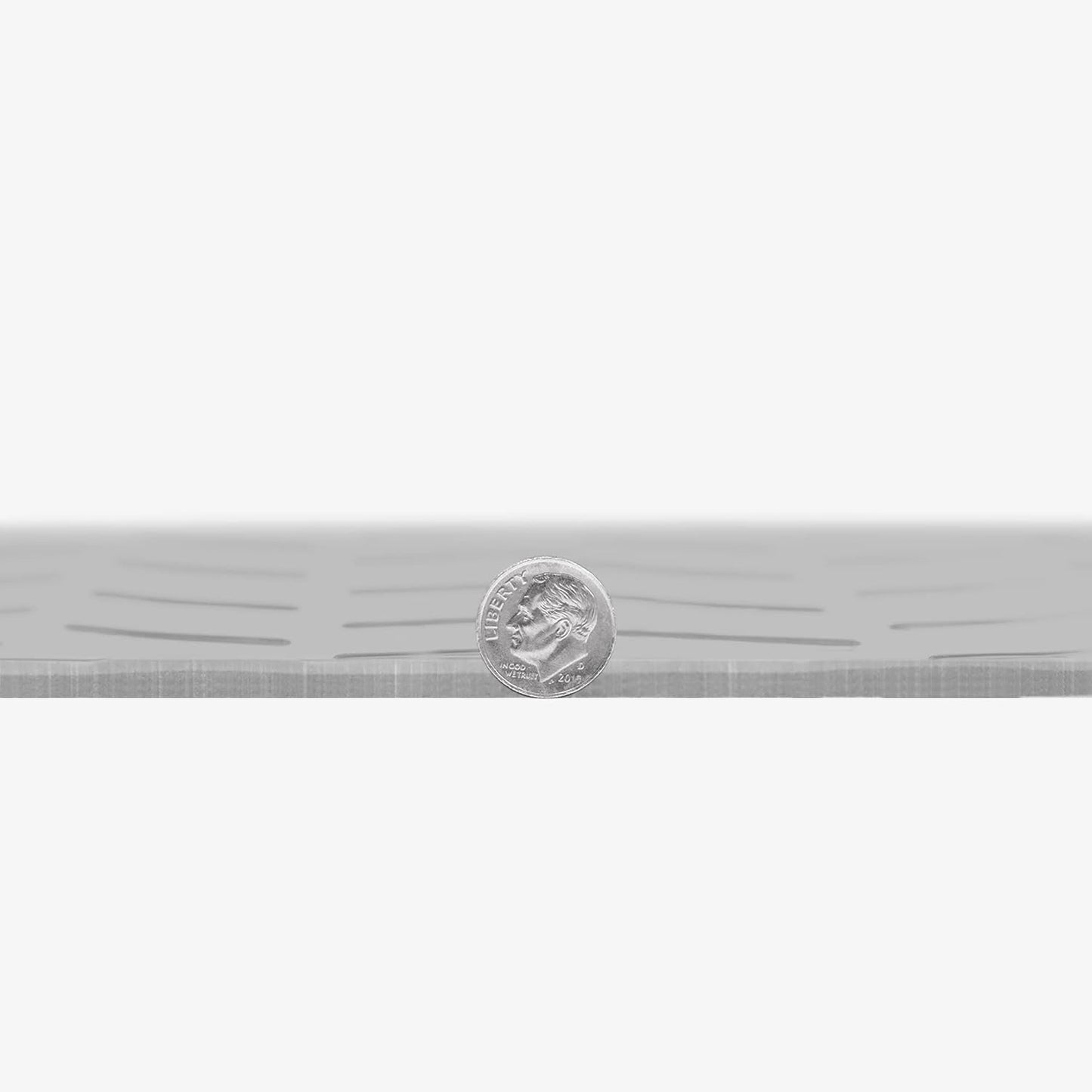 IncStores 2.5mm Thick Commercial-Grade Nitro Roll Garage Floor Mat | Flexible Vinyl Floor Mat for a Stronger and Safer Garage, Workshop, or Trailer | Diamond-Plate, Stainless Steel, 7.5' x 50'