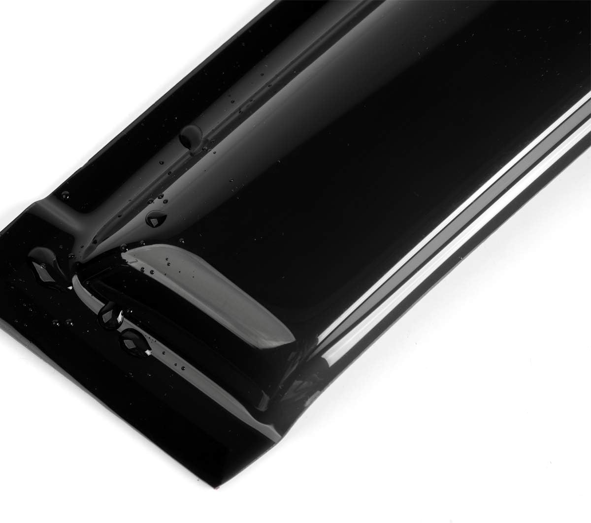 4pcs Outside Mount Style Sun Rain Guard Durable Side Window Wind Deflectors Dark Smoke Vent Window Visors Compatible with Toyota 1997-2001 Camry