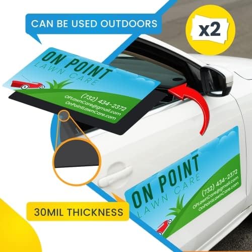 Magnet Me Up Customizable and Personalized Automotive Magnet Decals (12”x24” Rectangle)