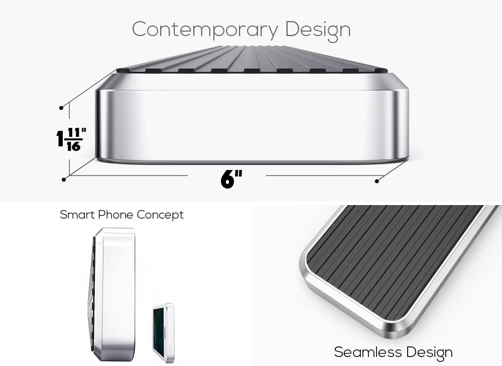 APS (304 Stainless Steel Polished Silver 6 inches) Running Boards Nerf Bars Side Steps Compatible with Ford F150 2015-2025 Regular Cab & F-250 F-350 Super Duty 2017-2025