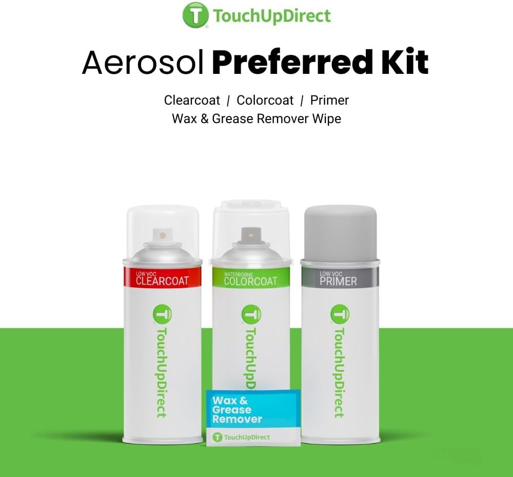 TouchUpDirect 1E3 Phantom Gray Metallic Compatible with Toyota Exact Match Touch Up Paint Aerosol - Preferred Kit