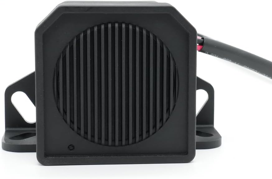 White Noise Reversing Alarm – Adjustable 85/90/95/100dB for Vehicle Safety (2PCS)