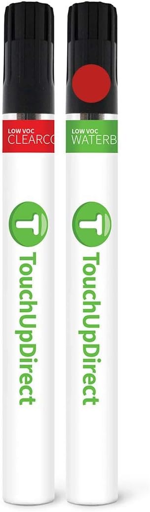 TouchUpDirect 3P1 Impulse Red Metallic Compatible with Toyota Exact Match Touch Up Paint Brush - Essential Kit