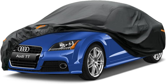 Kayme 7 Layers Car Cover Custom Fit for Audi TT (1998-2025) Waterproof All Weather for Automobiles, Outdoor Full Cover Rain Sun UV Protection.