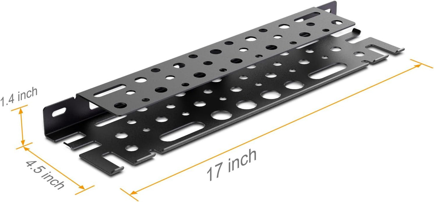 WallMount Tool Storage Rack, 17'' Screwdriver Holder Organizer, Equipped Suspension Holes for Pneumatic Tools