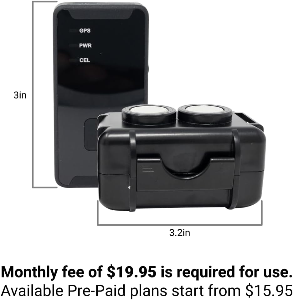 Optimus 2.0 GPS Tracker - Bundle with Twin Waterproof Magnet Case for Vehicles, Assets - 4G LTE - Real-Time GPS Tracking Device – Instant Alerts
