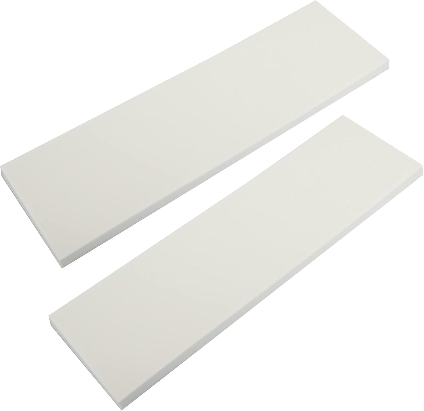 X AUTOHAUX 400x120x15mm 2pcs Car Garage Wall Guard Door Bumper Protector Anti Collision Waterproof White