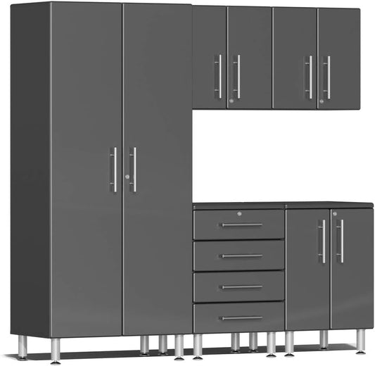 Ulti-MATE UG22050G 5-Piece Garage Cabinet Kit in Graphite Grey Metallic