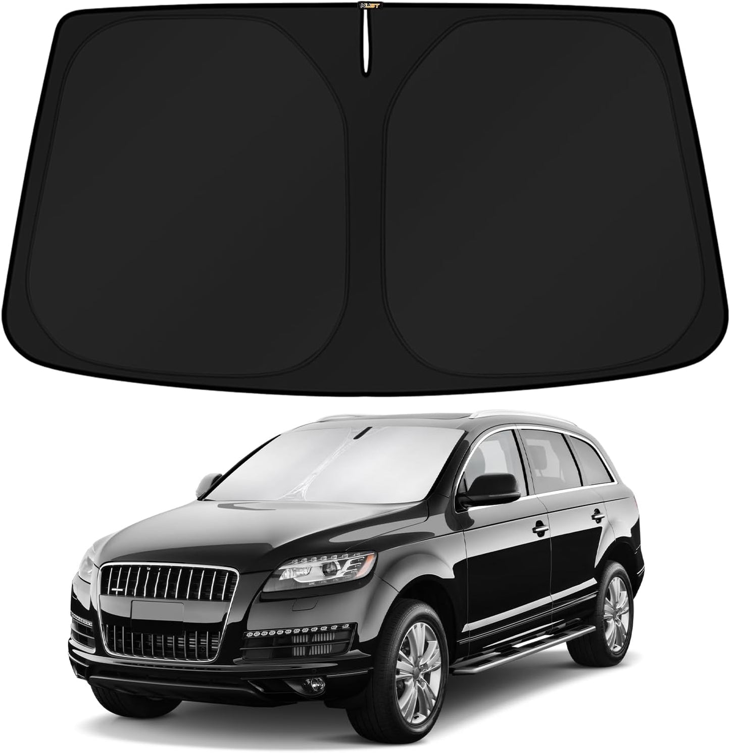 KUST Windshield Sun Shade for Audi Q7 Accessories 2007-2015 Window Shade Sun Visor Protector Foldable Blocks UV Rays Keep Your Car Cooler