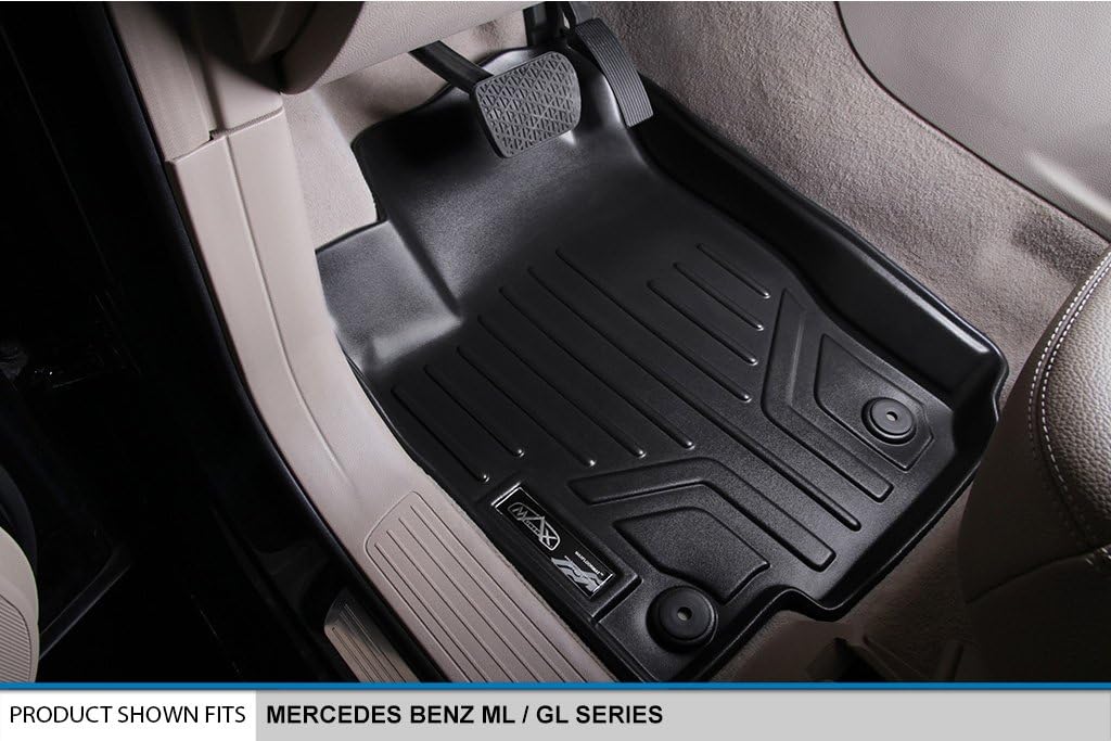 SMARTLINER Custom Fit Floor Mats 2 Row Liner Set for 2013-2016 Mercedes-Benz AMG GL 63