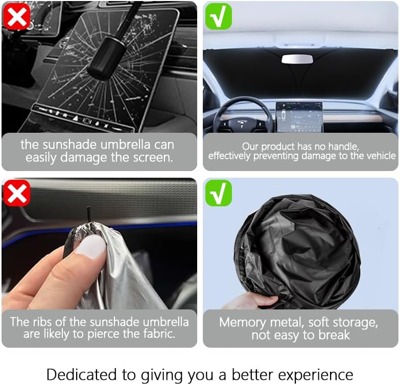 Car Windshield Sun Shade,Foldable Reflective Sun Visor,Sun Heat and UV Rays Blocker,210T Coated Silver Cloth Reflective Polyester