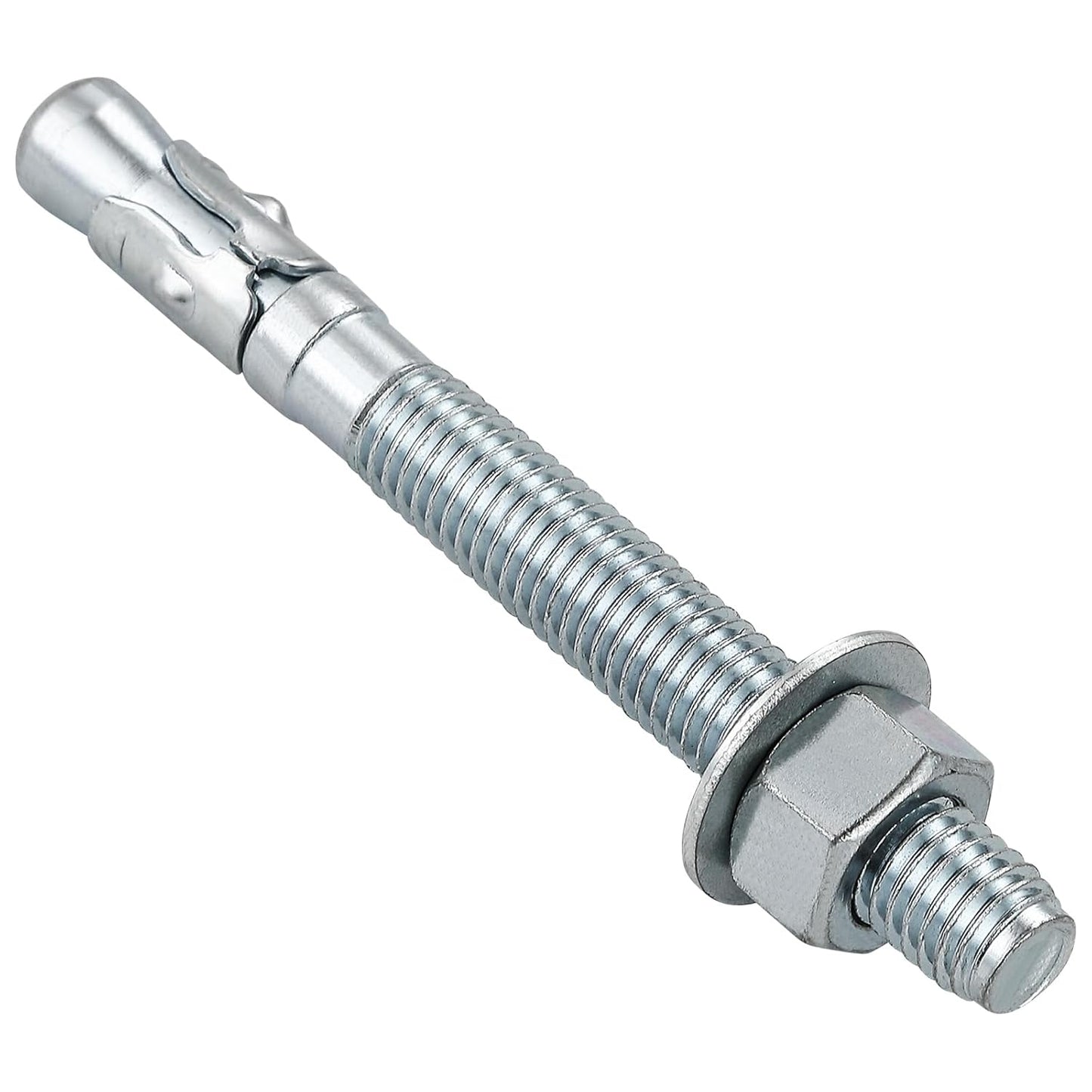 1/2x4-1/2" 50Pcs Inch Standard Fasteners for Heavy-Duty Zinc Wedge Anchors for Cement and Concrete