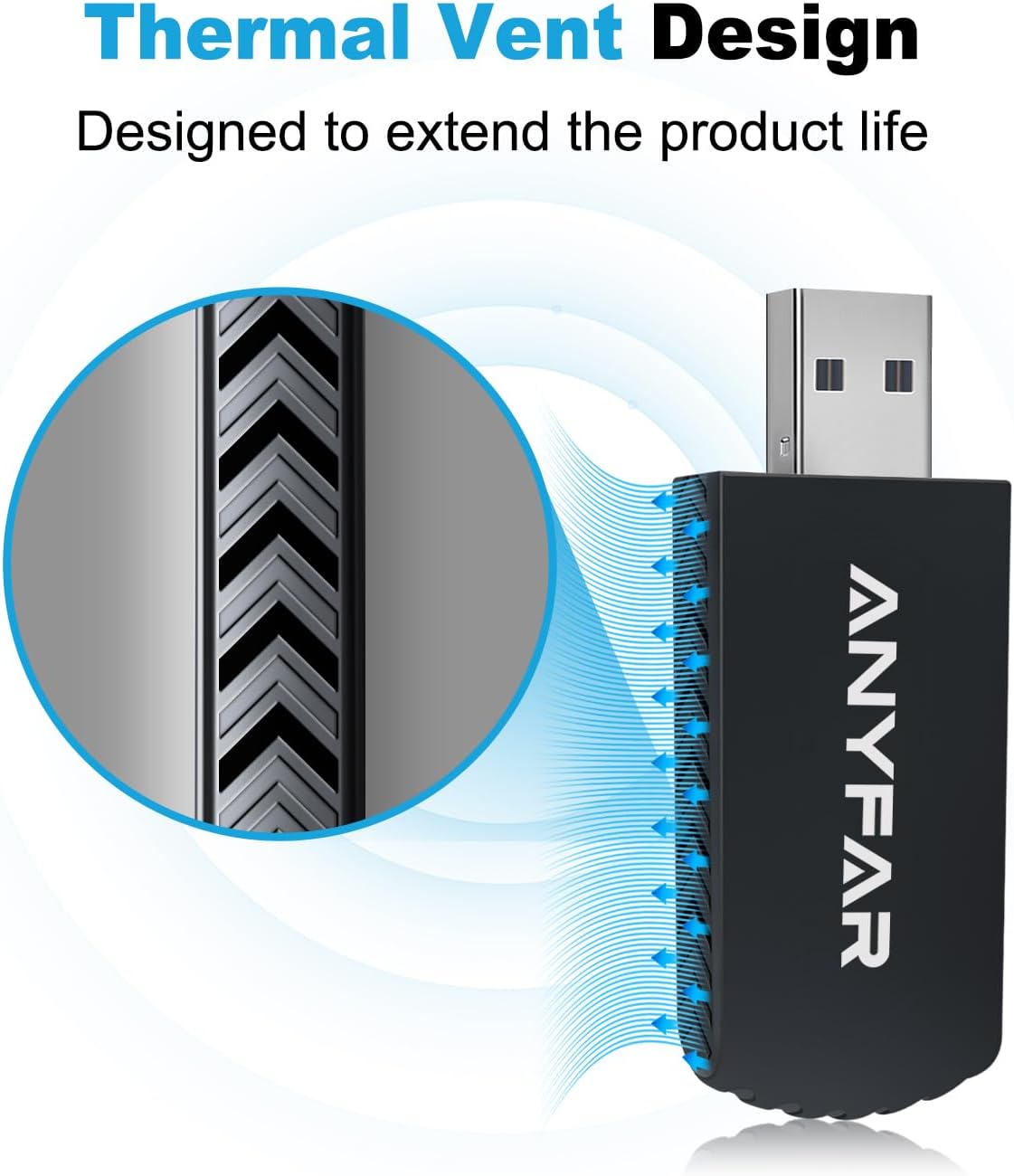 Wireless Carplay Adapter for iPhone, Dual-Core 5G Chip Auto-Connect in Seconds No Latency, Thermal Vent Design, With USB-C and USB-A Cables, Only for Factory Wired CarPlay Car from 2016, ANYFAR A4 Pro