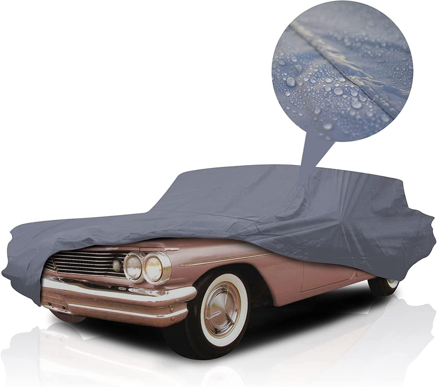Supreme Full Car Cover – Semi Custom Fit for Full-Size Cars | Dustproof, Windproof, UV Protection, Breathable & Durable All-Weather Protection | Fits Volkswagen 412 1972-1974 Wagon 2-Door