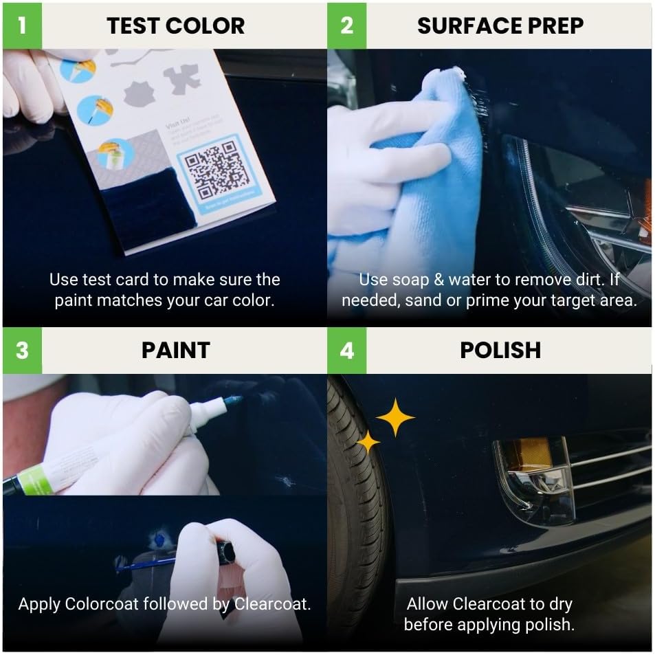 TouchUpDirect 4T8 Sandy Beach Metallic Compatible with Toyota Exact Match Touch Up Paint Combo - Preferred Kit