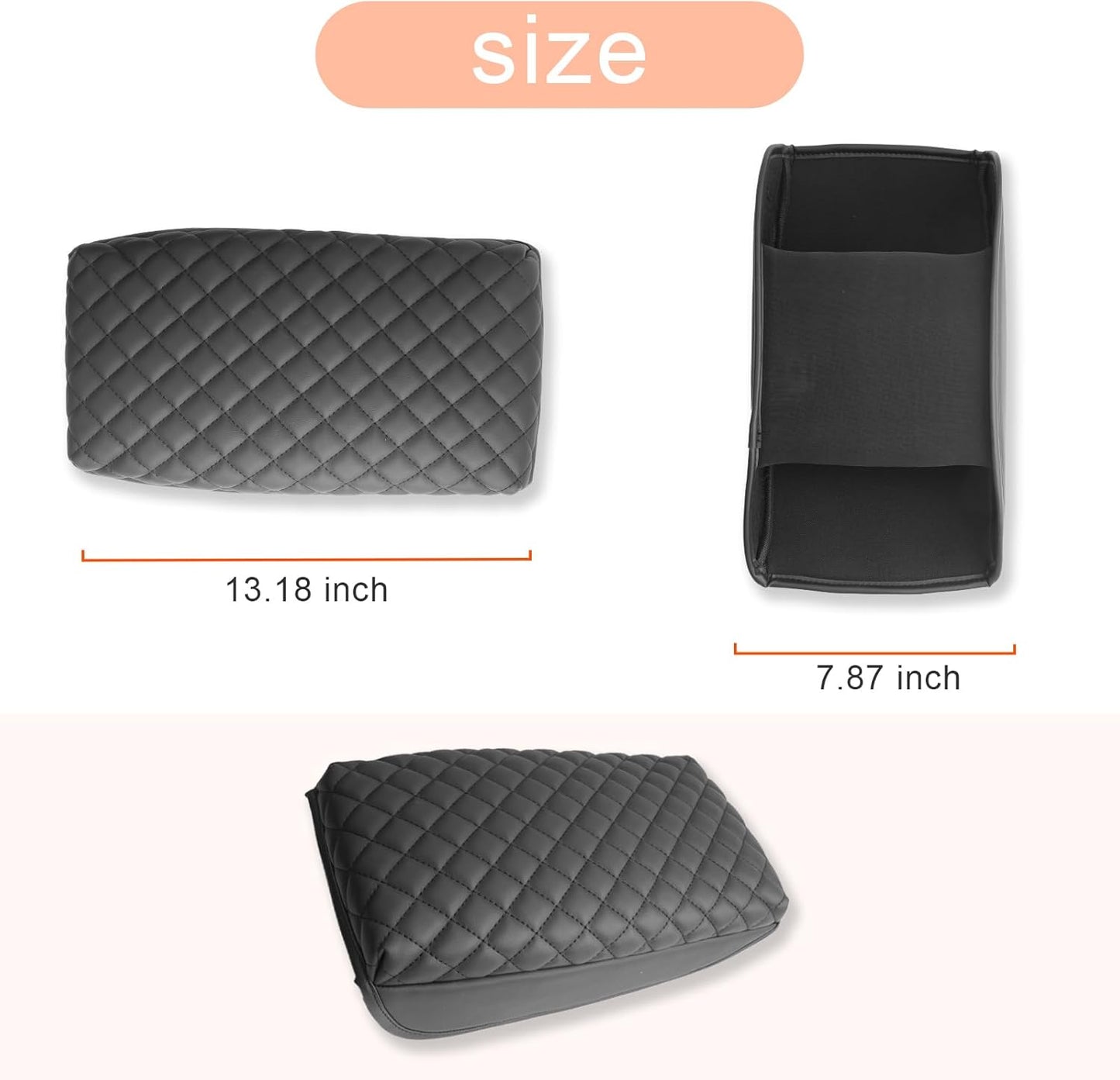 CDEFG for Honda HR-V HRV 2023-2025 Center Console Cover Armrest Box Cover for HR-V HRV (LX, Sport, EX-L) 2023 2024 2025 Accessories Console Arm Rest Protector