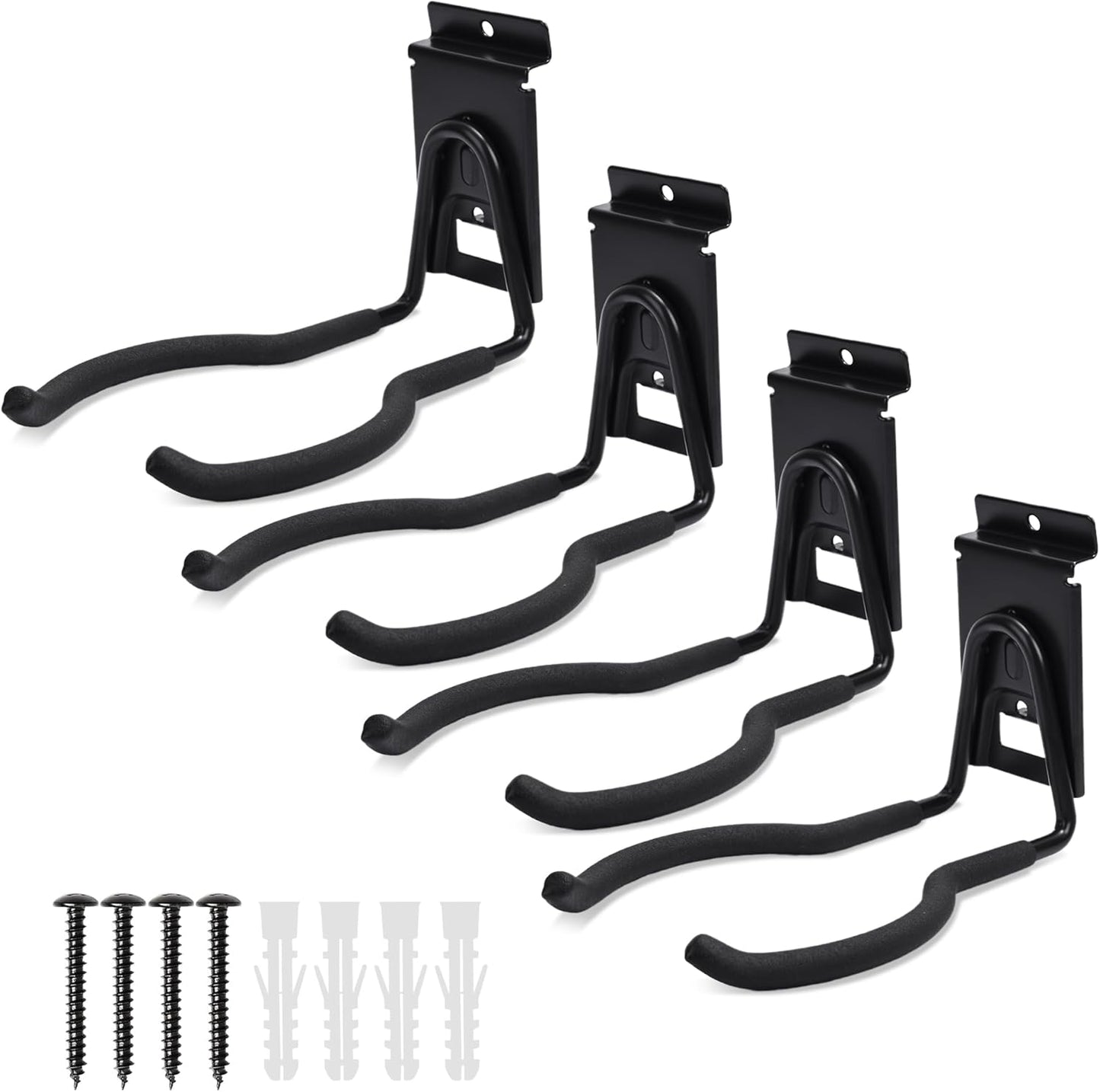 Slatwall Power Tool Hanger, Garage Garden Tool Hooks, Steel String Trimmer Holder Grass Trimmer Organizer, Weed Eater Rack Garage Storage Hook for Weed Wacker, Leaf Blower