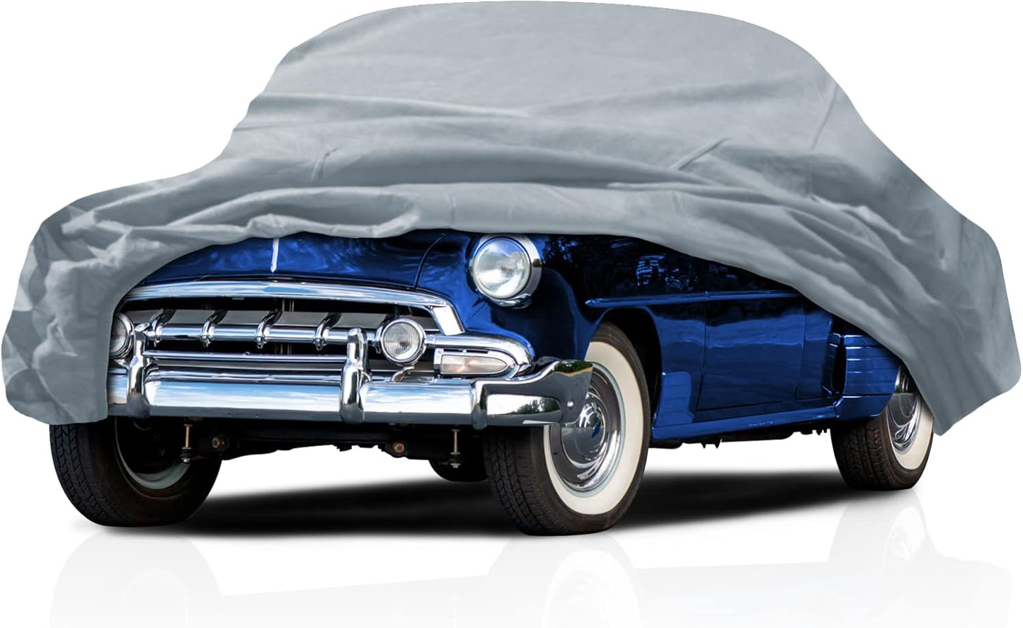 5 Layer Car Cover for Cadillac Series 61 1949-1951, Semi Custom Fit Full Coverage Pollution, Dust, Sun, Snow, Rain, Hail All Weather Protection, Breathable