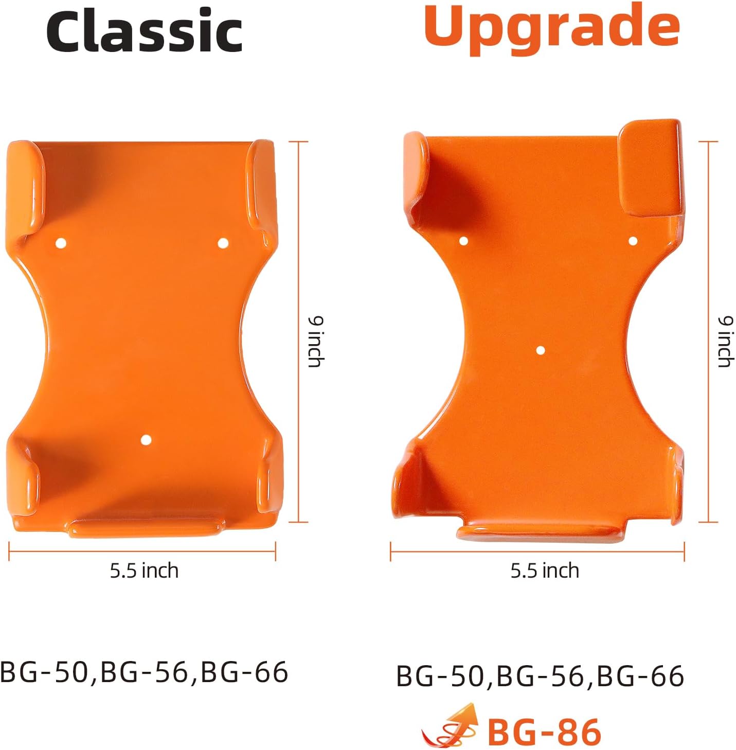 Leaf Blower Hanger, 1 Pack Handheld Blower Rack for Garage Wall, Leaf Blower Holder for Stihl BG-50, BG-56, BG-66, SH-56