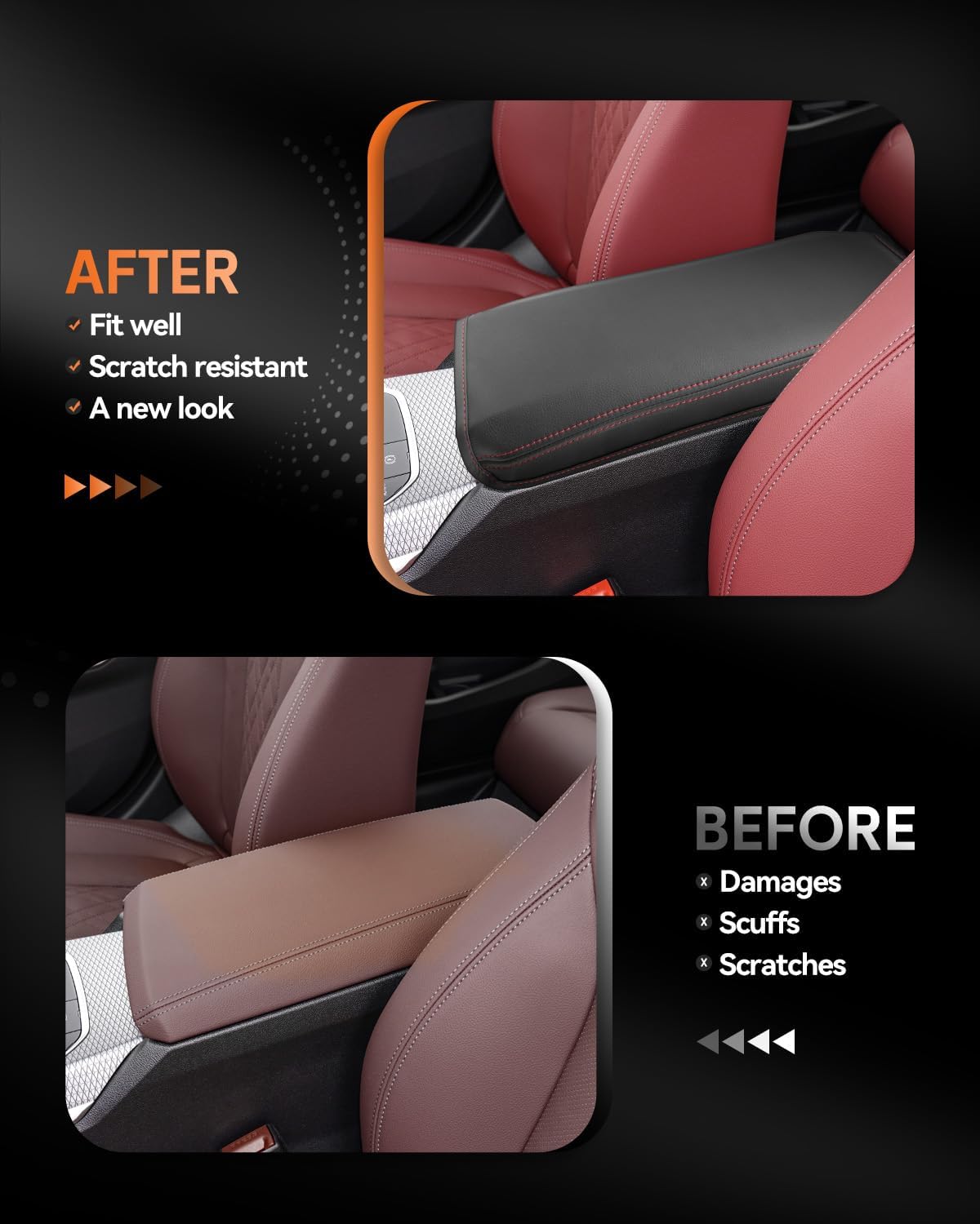 CDEFG for BMW 3-Series G20 2020-2025 Center Console Cover Armrest Box Cover for 3Series G20 (330i, M340i, xDrive 330i, M340i) 2020 2021 2022 2023 2024 2025 Accessories Console Arm Rest Protector