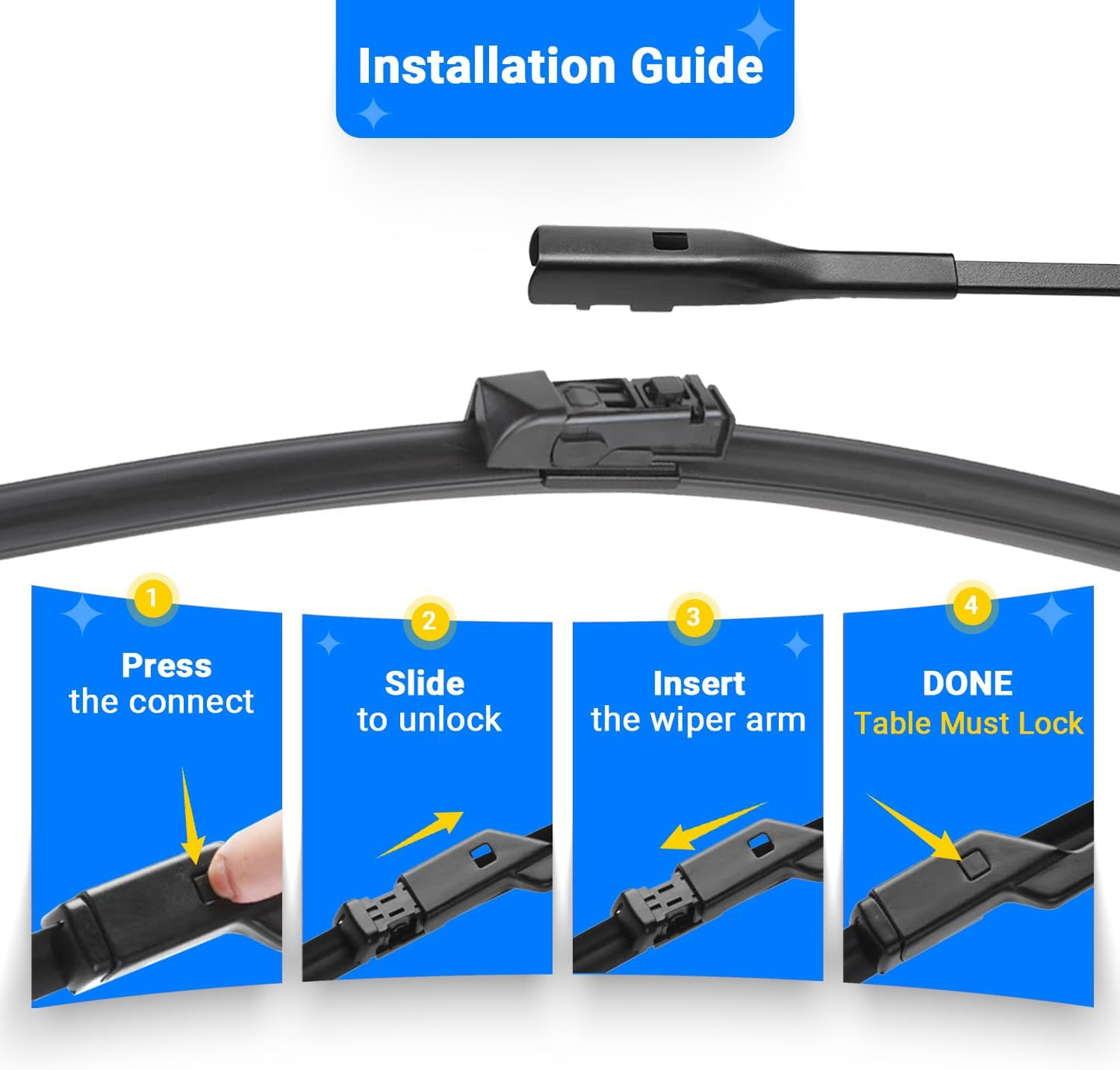 Windshield Wiper Blades Replacement for Subaru Outback 2020 2021 2022 2023 2024 Original Factory Quality Front Rear Wipers Blade Set for My Car - 26" 18" 16" (Pack of 3)