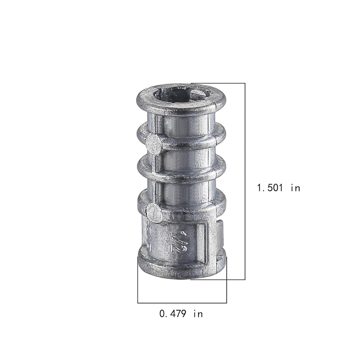 Wensilon(50pcs) 1/4 * 1-1/2 Lag Shield Anchor Long Zinc Alloy Bolts Concrete Anchors, Zinc Alloy Masonry Anchors Hole
