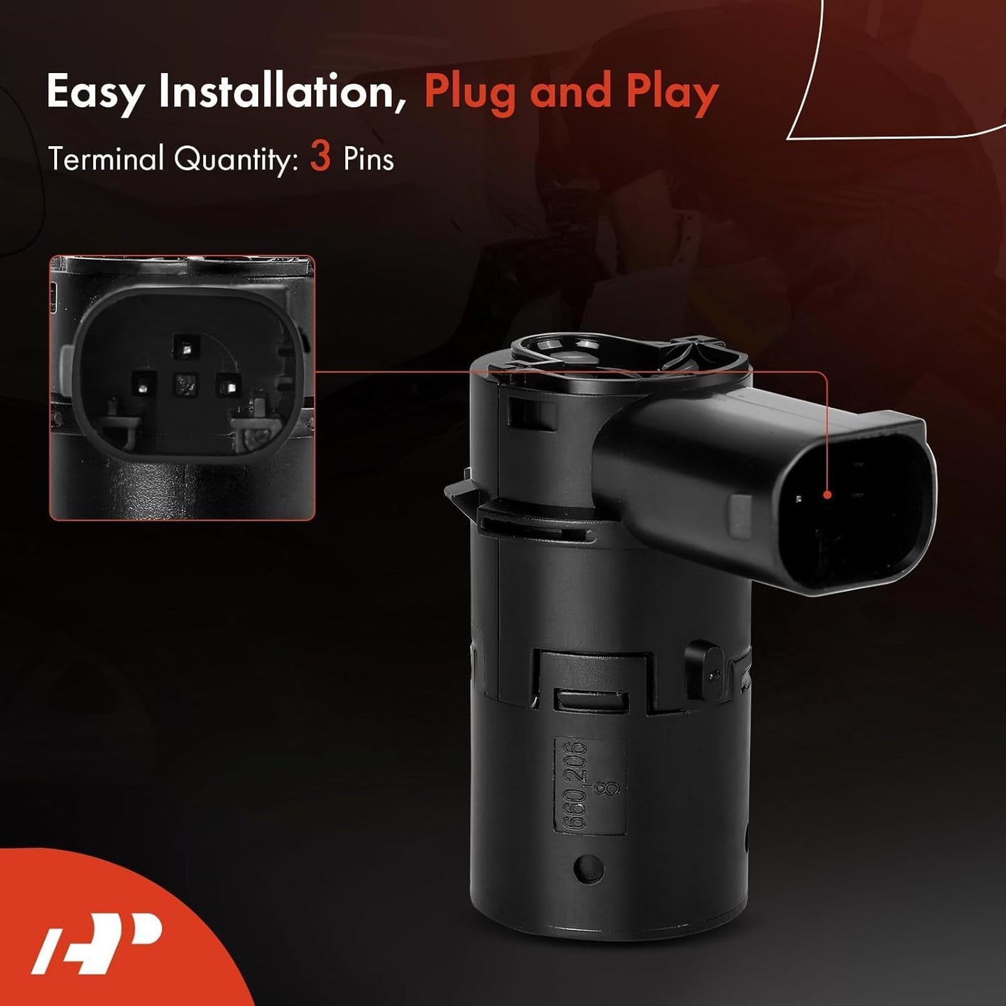 A-Premium 2-PC Rear Reverse Backup Parking Assist Sensor Compatible with Select Ford & Lincoln & Mercury - F-150, F-250 F-350 F-450 F-550 Super Duty, Explorer, Escape, Expedition, Blackwood, Mariner