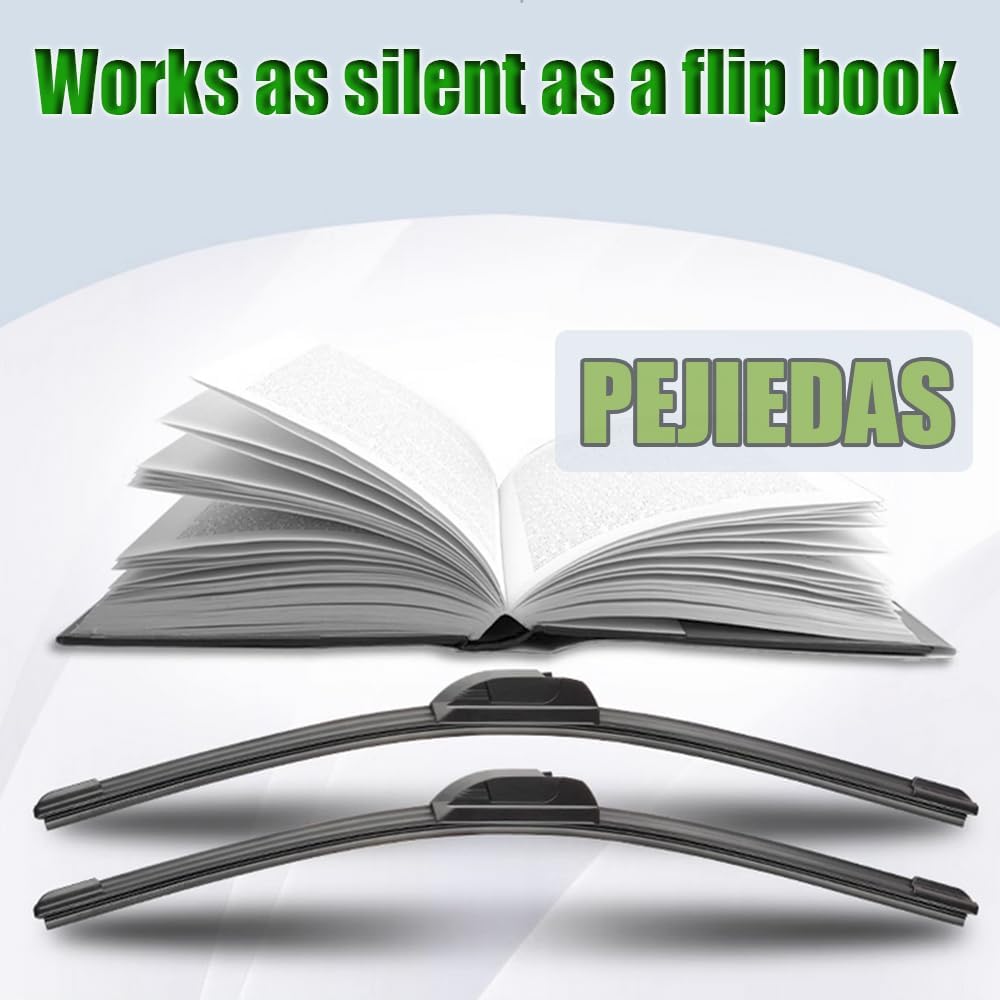 OEM Quality Front Wiper Blades, Replacement for 2008-2017 Honda Accord,2010-2015 Toyota Prius,2004-2010 Toyota Sienna, OE Original Style (26 Inch + 19 Inch Front Wiper Blades)