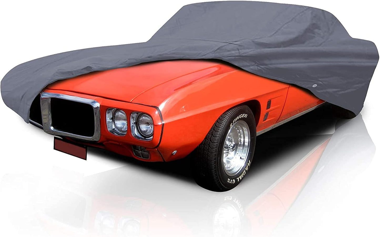 Supreme Full Car Cover – Pontiac GTO 1965-1973 Coupe 2-Door Semi Custom Fit Waterproof Full Coverage All Weather Windproof Dust Proof Indoor Outdoor Automobile