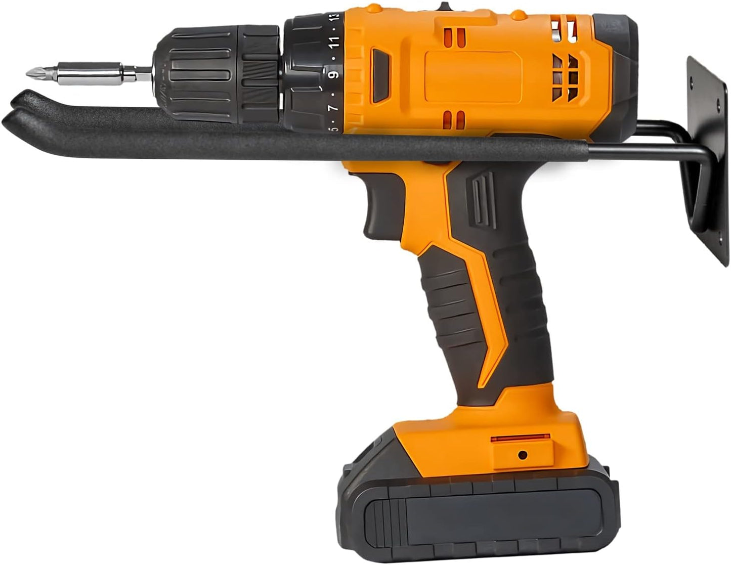 2Pcs Shovel Holder Wall Mount, Ladder Hangers, Rake Racks, Large Garden Tool Hook Organizers, Heavy Duty Garage Utility Hooks for Hanging Yard Tools, Chairs, Bikes and More