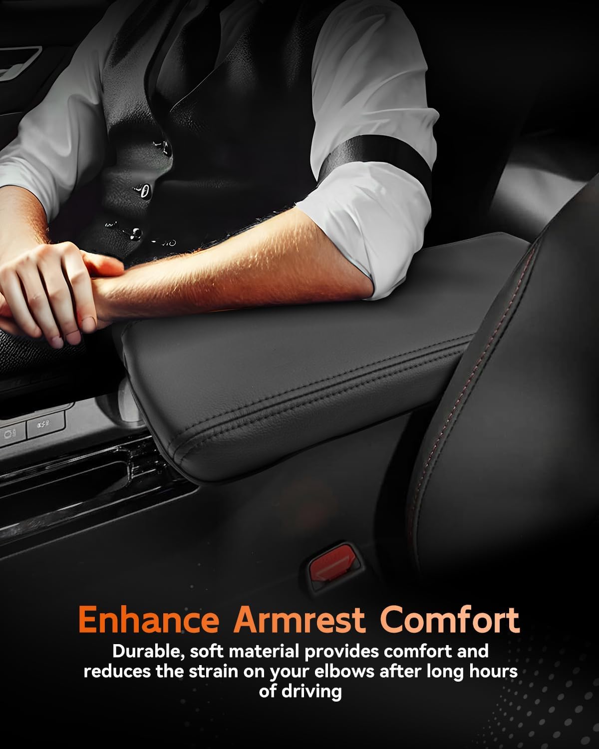 CDEFG for Toyota Prius 2023-2025 2026 Center Console Cover Armrest Box Cover for Prius (LE, XLE, Nightshade Edition, Limited) 2023 2024 2025 Accessories Arm Rest Protector