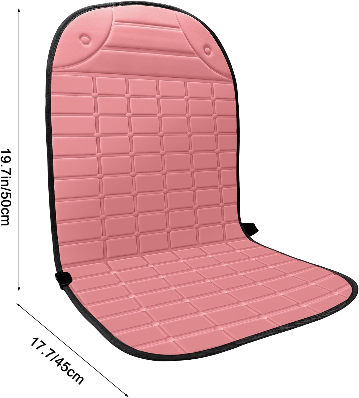 Seat Cushion for Cold Weather - Winter Soft Seat Cover with Adiustanle Buckle for Full Back and Seat (Pink)