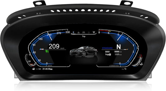 Speedometer Instrument for BMW E60 E61 E63 E64 2003-2009 CCC CIC, 12.3 inch Linux System Original Car Display Digital Cluster Dashboard Screen with Panel