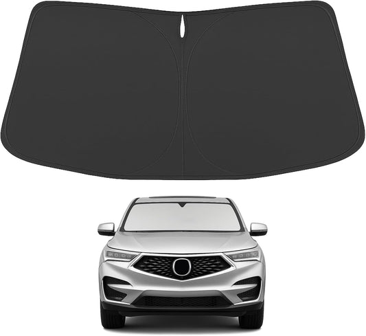 Proadsy for Acura RDX 2019-2024 2025 Windshield Sun Shade 4-Layer Foldable Front Sunshade Protector Sun Visor Blocks UV Rays Keep Car Cooler