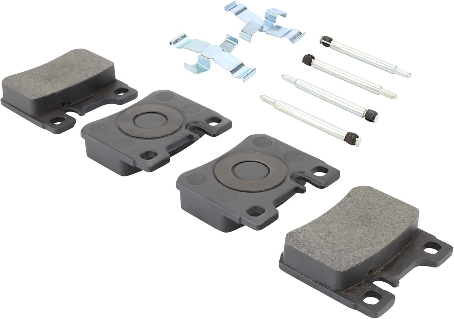 Premium Semi-Metallic Rear Brake Pads (1001-0620M) Compatible with Mercedes-Benz 190E 1993-1987, 300E 1993-1986, C36 AMG 1997-1996, C220 1995-1994, C280 1995-1994