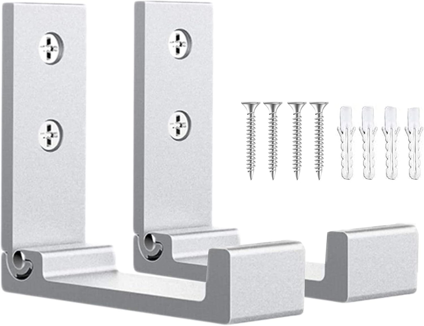 OHIYO Folding Wall Hooks 2PCS Foldable Hooks Bearing Load 33lb/15kg Wall Mounted Heavy Duty No Rust Aluminum Alloy Folding Coat Hooks for Hanging Coat & Bags & Hat & Backpack (Silver)
