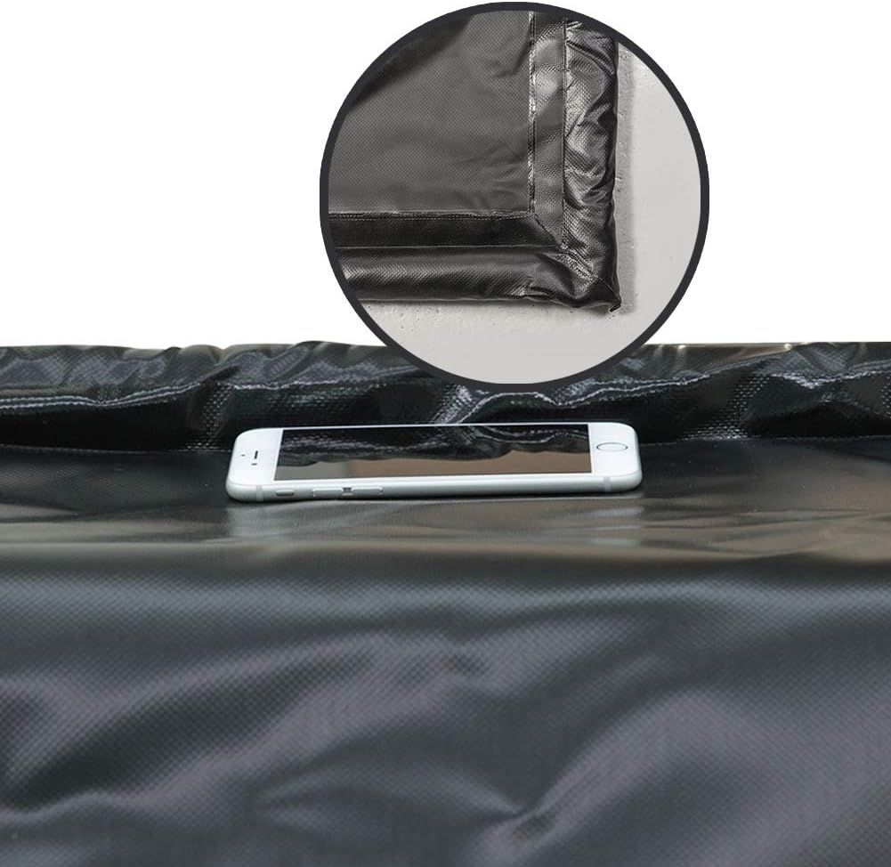 Oil Mat for Garage Floor, Car Parking Mat Containment for Snow, Mud, Rain - 8' 6" x 20', Black