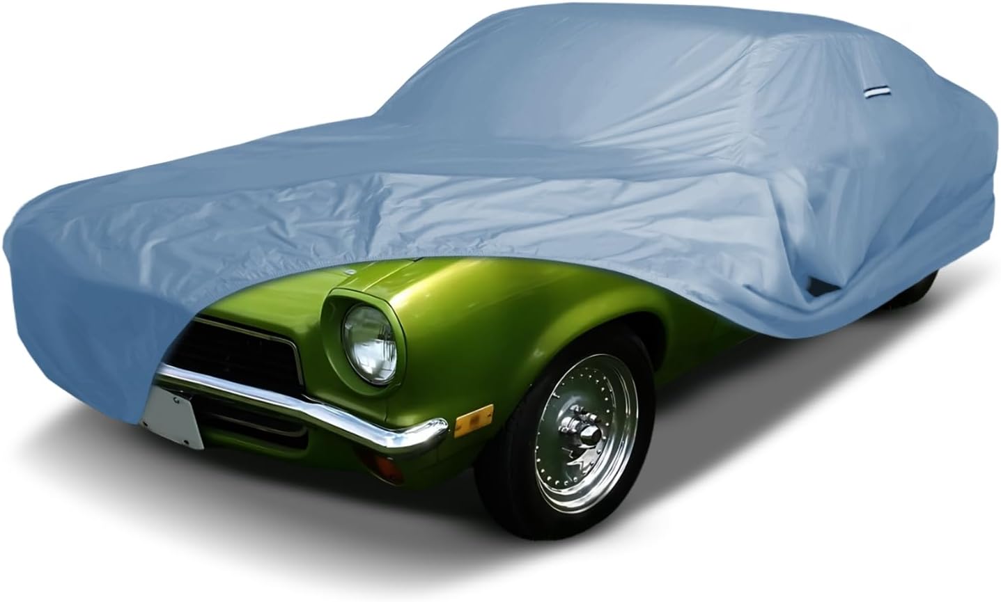 iCarCover Premium Car Cover for 1975-1976 Chevy Cosworth Vega Heavy Duty Waterproof All-Weather Automobiles Custom Fit Indoor Outdoor UV Snow Protection Covers with Straps and Bag