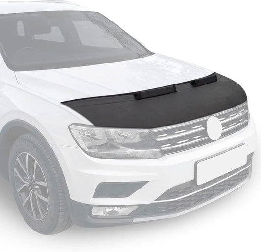 OMAC Car Bonnet Mask Hood Bra for Toyota Yaris 2013-2020 Black 1 Pc