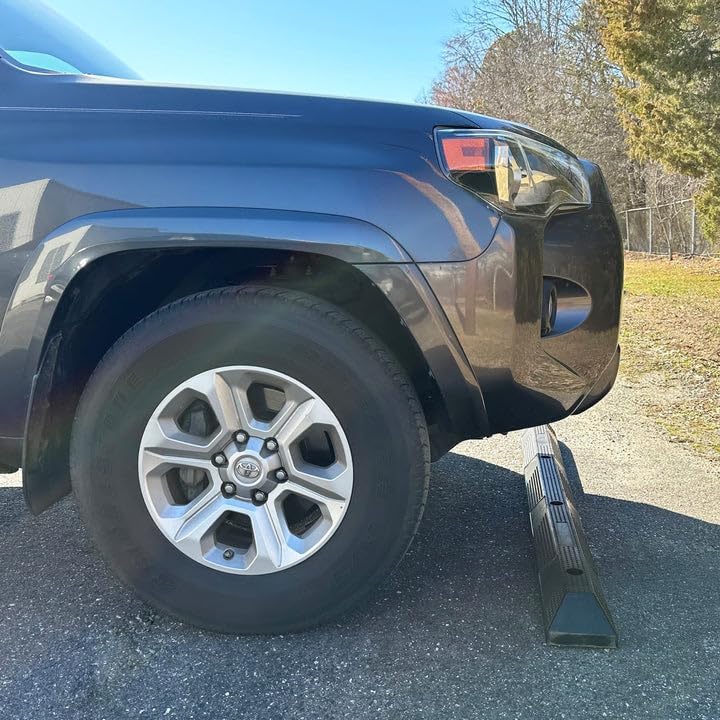 Imperial Standard Parking Wheel Stopper - Parking Stopper for Garage - Garage Parking Stops - Heavy Duty Car Stopper - Garage Parking Stopper - Rubber Parking Stop for Car Parking