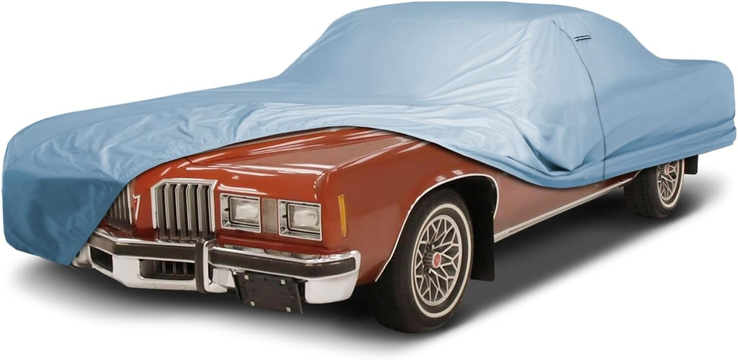 iCarCover Premium Car Cover for 1973-1977 Pontiac Grand Prix Heavy Duty Waterproof All-Weather Automobiles Custom Fit Indoor Outdoor UV Snow Protection Covers with Straps and Bag