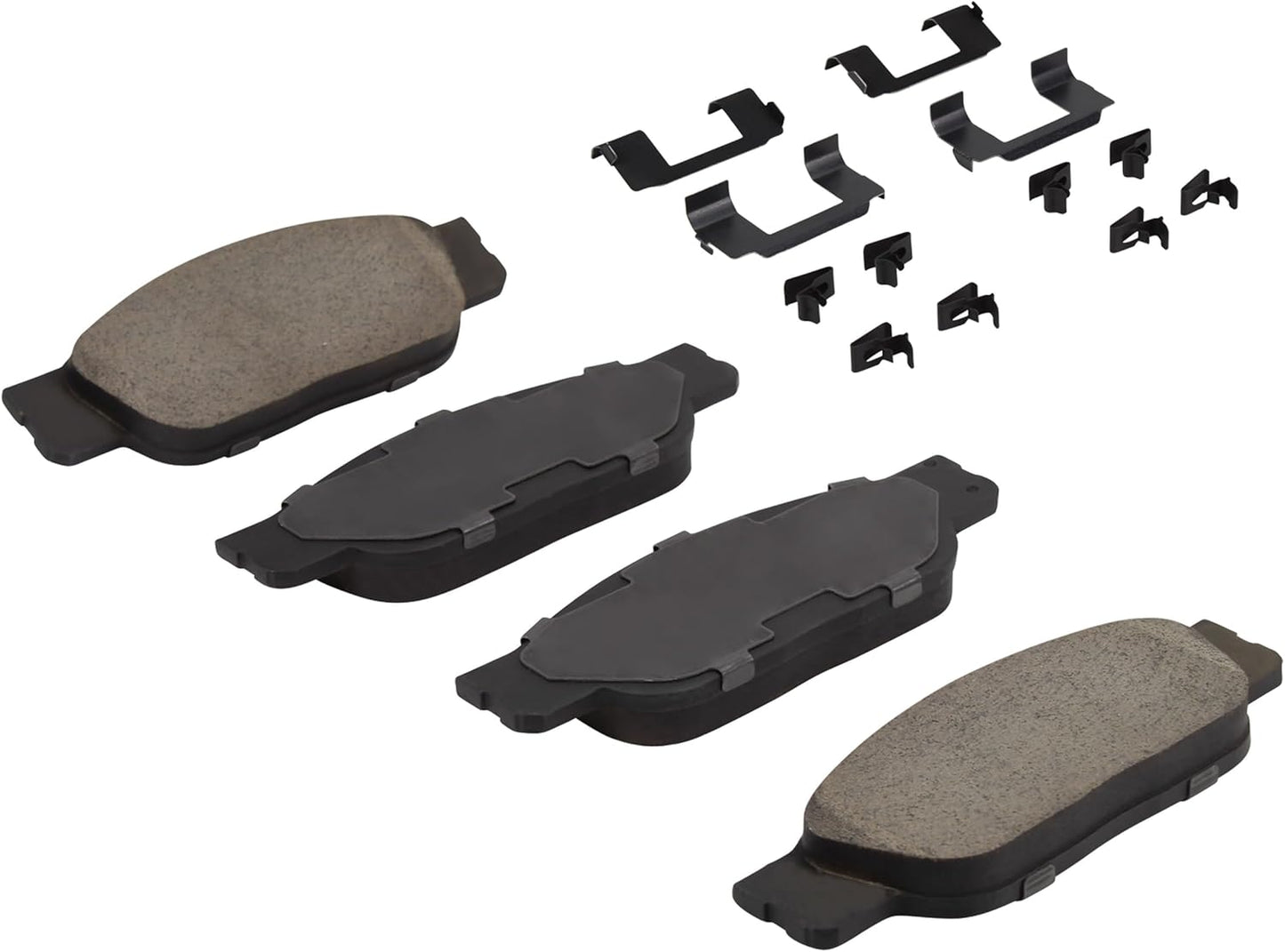 Premium Semi-Metallic Front Brake Pads (1001-0805M) Compatible with Ford Thunderbird 2002-2005, Jaguar S-Type 2000-2004, Lincoln LS 2000-2006