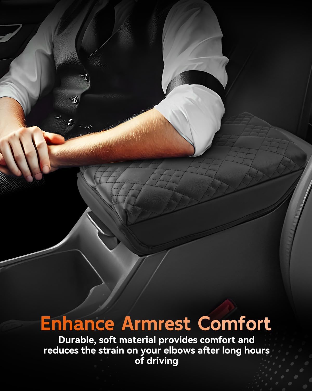 CDEFG for 2025 Kia K4 Center Console Cover Armrest Box Cover for K4 (LX, LXS, EX, GT-Line, GT-Line Turbo) 2025+ Accessories Console Arm Rest Protector Thickened